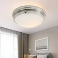 thumbnail image 5 of MingBright Modern LED Ceiling Light Flush Mount Fixture, 14 inch Brushed Nickel Modern Ceiling Lamp Fixture Dimmable, 850lm 3000K Warm White Flush Mount for Bathroom, Living Room, Bedroom or Kitchen, 5 of 11