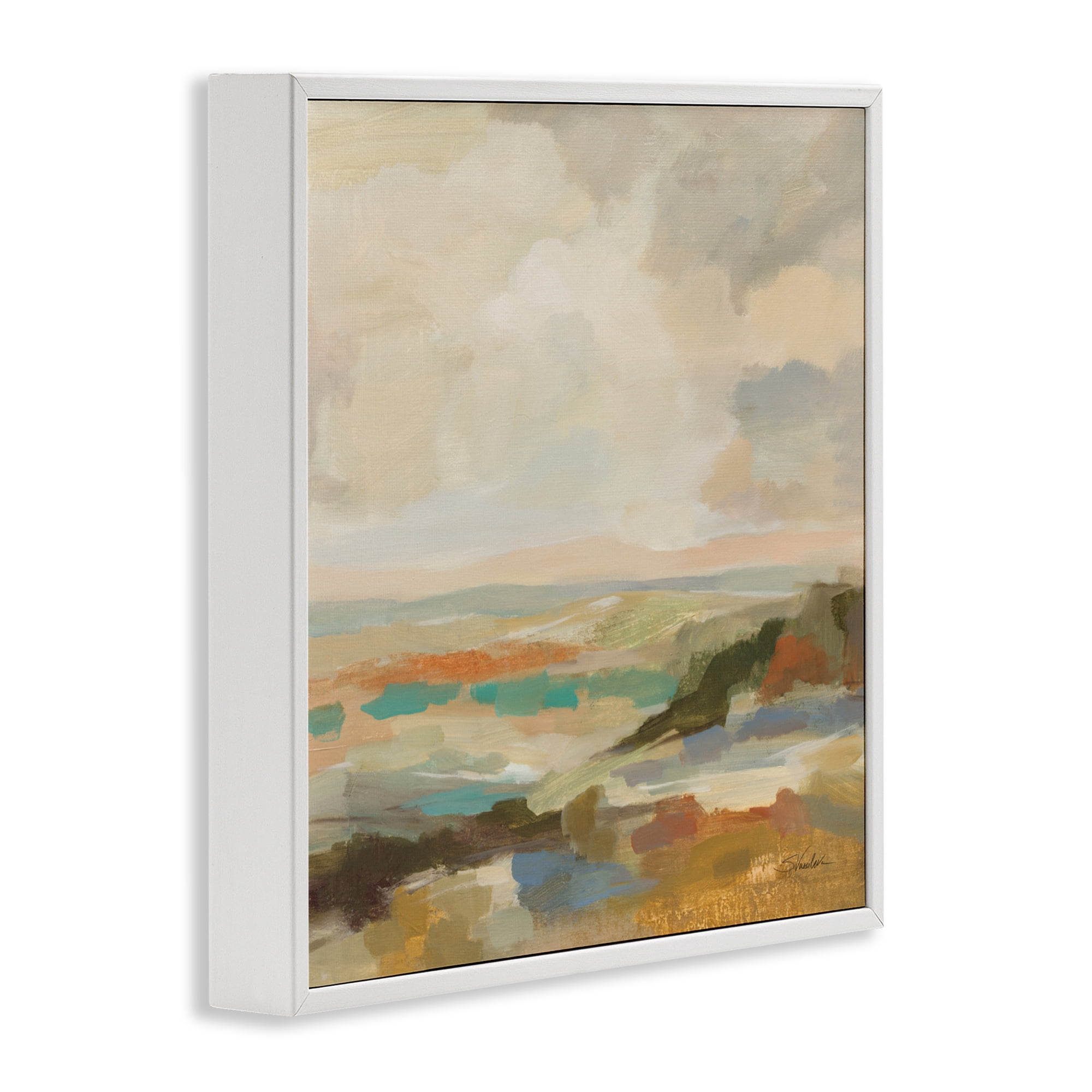 Stupell Industries Muted Harmony Palette White Framed Giclee Art, design by Silvia Vassileva