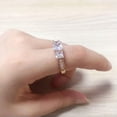 thumbnail image 2 of HOOUN Gorgeous Women 925 Silver Filled Wedding Band Ring Oval Cut Cubic Zircon Sz 6-10-#9-7, 2 of 2