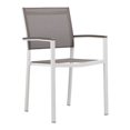 thumbnail image 3 of Pangea Home Chester 13-piece Modern Aluminum Patio Sofa Set in White/Gray, 3 of 14