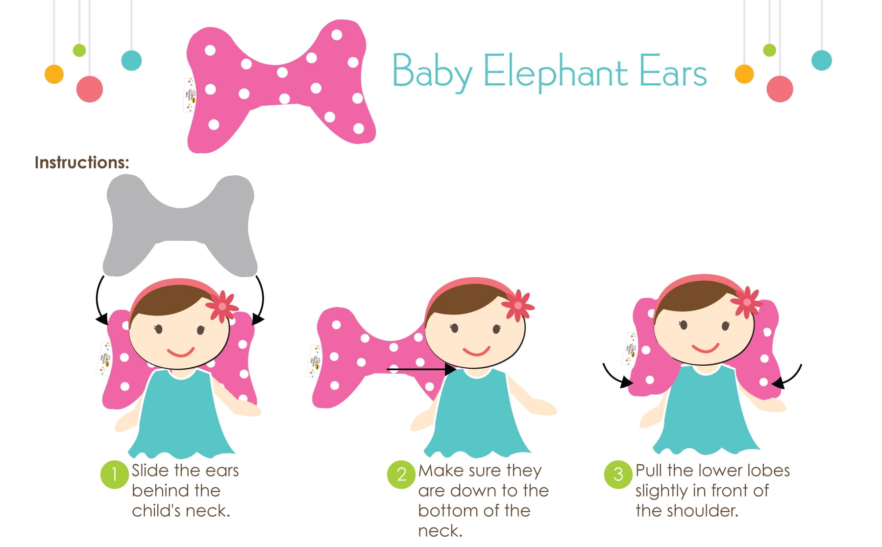 Baby Elephant Ears Head Support Pillow Woodland Wonder Walmart Com