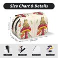 thumbnail image 5 of Goofa Frog Sitting On Mushroom Pattern Double Layer Pen Pencil Case, Protective Large Capacity Storage Organizer Pen Pouch, Office College Supplies for Teens Adults, 5 of 6