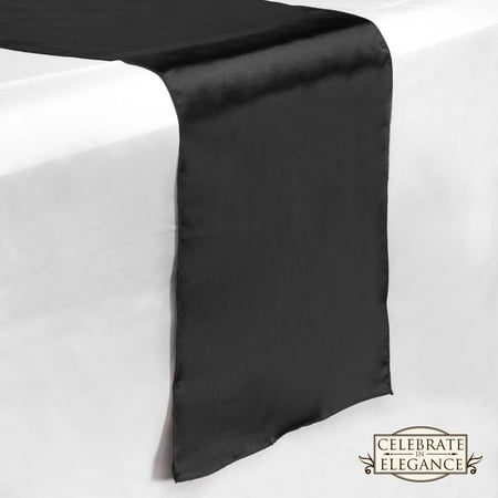 

5 Satin 12” x 108” Long Wedding Dining Room Table Runners - Many Colors