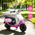 thumbnail image 4 of BKIRNP Kids Electric Motorcycles for Toddlers Age 1-3,6V Ride on Motorcycles,Ride on Toys with Music,LED Light,Training Wheels,2 MPH Kids Electric Motorcycle for Indoor & Outdoor Use,Pink, 4 of 7