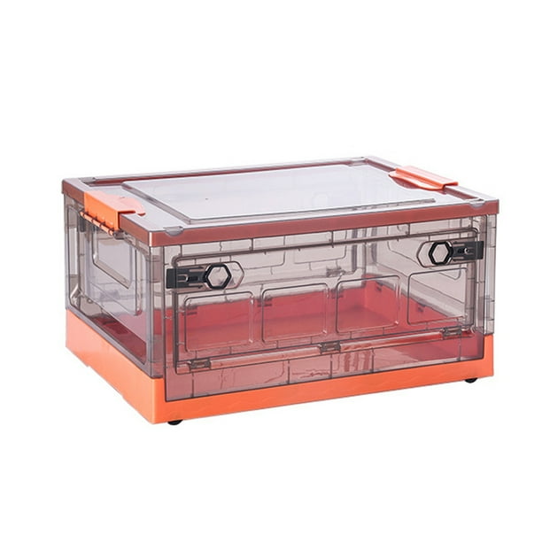 Almacenamiento De Libros Plegable, Cesta Plegable, Contenedor De Almacenamiento Apilable Con Ruedas, Organizador De Libros matsuzay HA044175-01