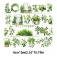 thumbnail image 6 of Flower Tape Aesthetic Masking Tape Decorative Tape Artists Tape Journal Tape Green Plant Tape Scrapbooking Supplies, 6 of 20