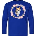 thumbnail image 3 of Inktastic Corgi Wreath for Dog Lovers Long Sleeve Youth T-Shirt, 3 of 5