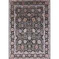 thumbnail image 1 of Ahgly Company Machine Washable Indoor Rectangle Industrial Modern Silver Pink Area Rugs, 8' x 12', 1 of 7