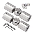 thumbnail image 1 of 2 Pcs Connecteur d'Angle pour Tringles à Rideaux, Connecteur d'Angle Réglable pour Tringle à Rideaux de 1 Pouce pour Baie Vitrée C-QIUPING, 1 of 4