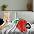 thumbnail image 3 of Dog Driver Soft Flannel Fleece Throw Blanket, Puppy Wearing a Driving Cap with Flower in Car Companion Humor Joke Cartoon, Cozy Plush for Indoor and Outdoor Use, 60" x 80", Multicolor, by Ambesonne, 3 of 5