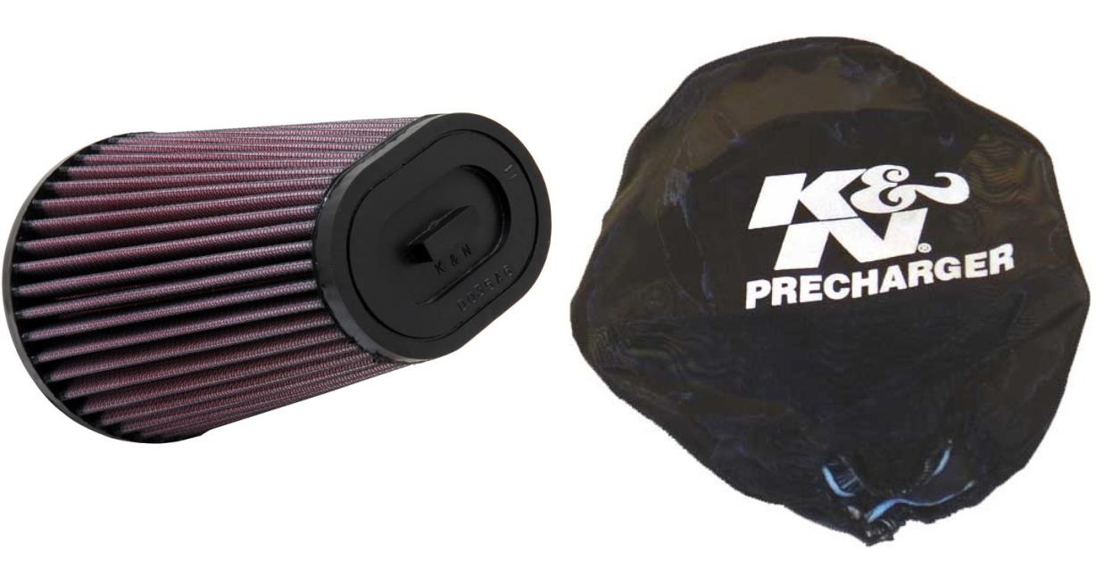 K&N PreCharger Wrap and Air Filter Kit for ATV/UTV YAMAHA YFZ350