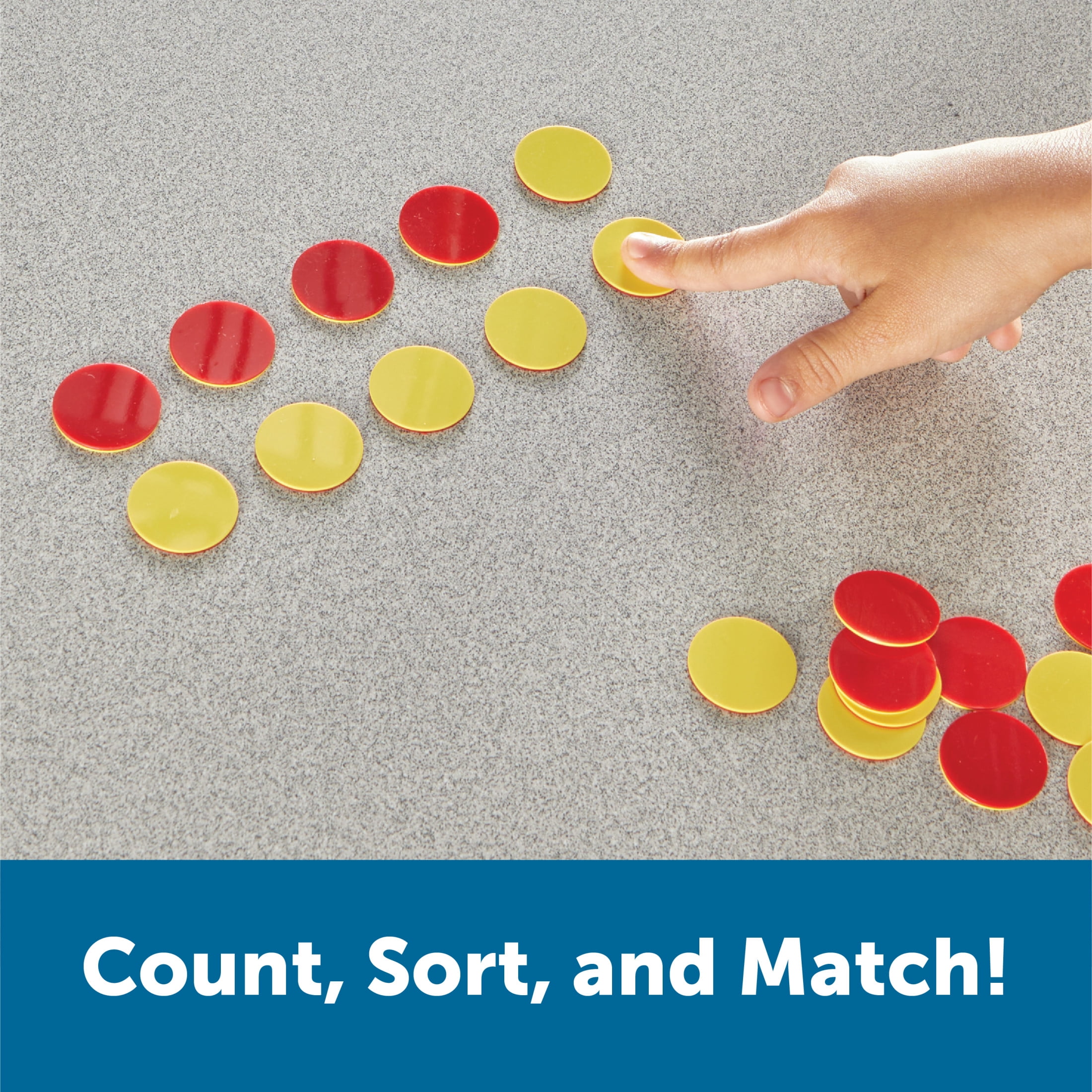 Learning Resources Two-Color Counters, Math Manipulatives, Ages 5+