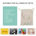 thumbnail image 1 of Bolsa De Almacenamiento Con Cordón De Lino Para 20 Piezas, Bolsa Multiusos Con Patrón De Flores, Bolsa De Almacenamiento De Regalo, 1 of 7