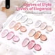 thumbnail image 3 of Esmalte de uñas Beetles Jelly Gel, 6 colores, 15 ml, blanco lechoso y rosa, 3 of 7