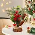 thumbnail image 6 of Artificial Christmas Trees Gnome Christmas Tree Desktop Mini Christmas Tree Made Of PVC Material For Christmas Decoration Scene Arrangement Party Supplies Indoor Outdoor Holiday Decoration, 6 of 7