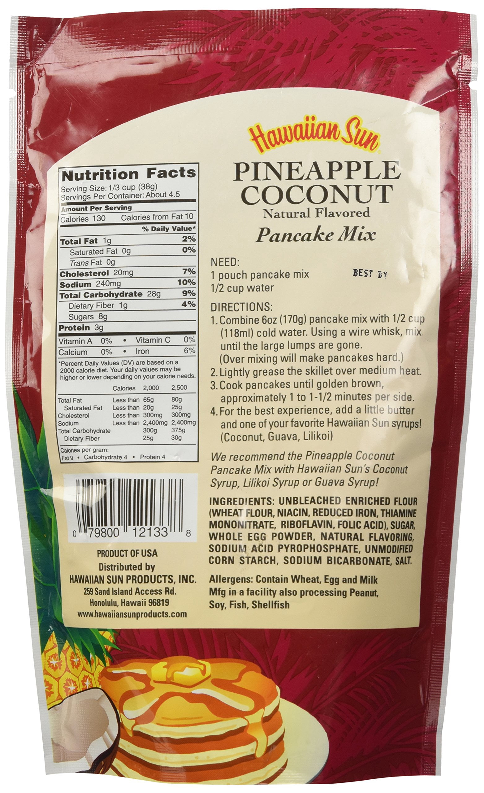 Hawaiian Sun Products Hawaiian Sun Pancake Mix, 6 oz