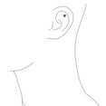 thumbnail image 3 of Bling Jewelry Womens Tiny Cubic Zirconia Heart Cartilage Ear Stud 14K Gold Simulated Birthstone 4MM (single), 3 of 6