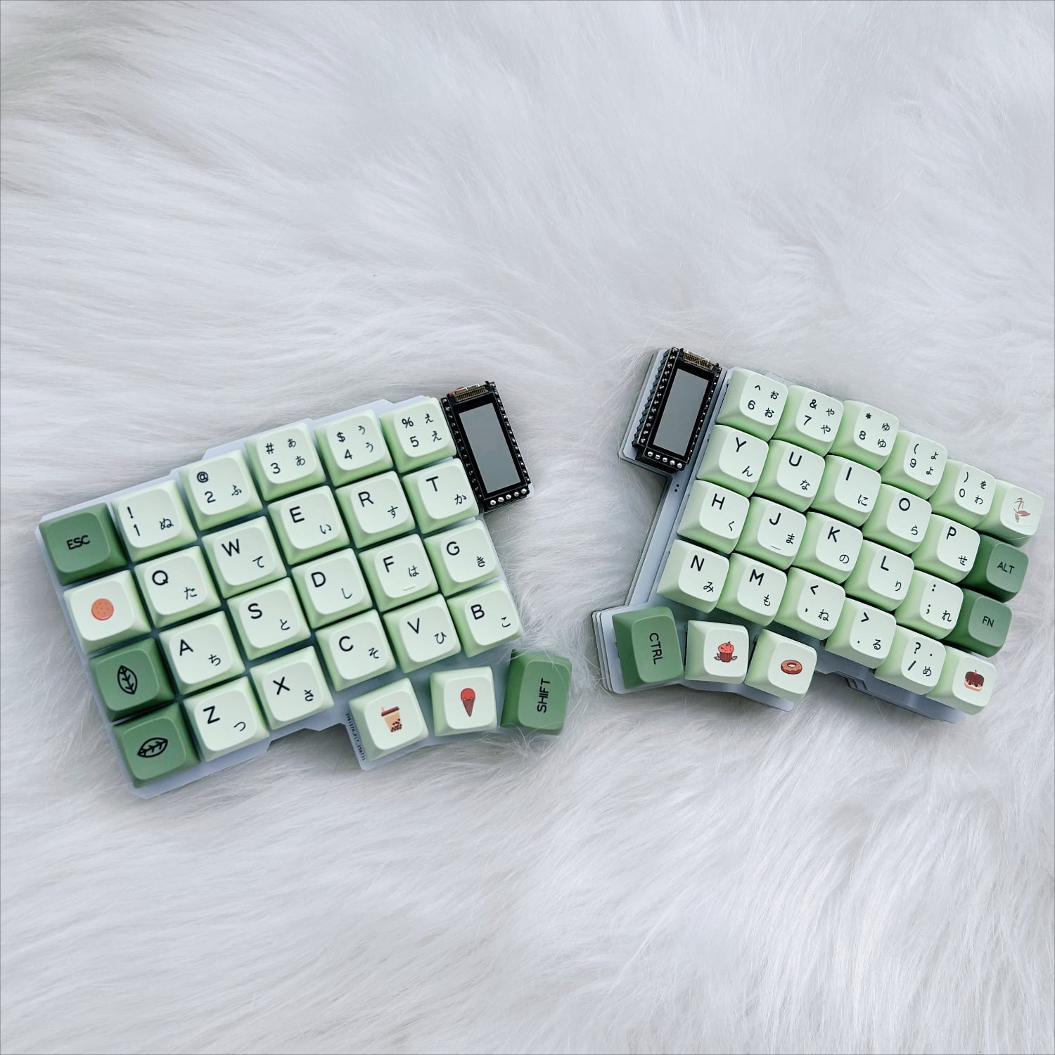 Silakka54 Split Keyboard Ergonomic Split Customization ZMK Hot Swappable Left and Right Keyboards, Use Nice! As The Main Controller, NanoV2 Supports Zmk Studio Bluetooth Custom Key Changing