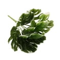 thumbnail image 2 of Fake Monstera Plant - 9 Heads Artificial Tropical Split Leaf Plant Faux Desk Plant for Indoor Decoration Perfect Housewarming Gift, 2 of 8