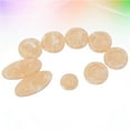 thumbnail image 2 of EeaseCA 9pcs/set Alto Tenor Soprano Saxophone Sax Shell Key Buttons Inlays Accessories (Light Yellow), 2 of 8