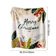 thumbnail image 3 of WEGFTDUOP Christmas Print Blanket Comfortable And Soft Flannel Blanket Merry Christmas Blanket Suitable For Bedroom Sofa Christmas Decoration 130X100cm Blankets And Throws, Bed Blankets, 3 of 7