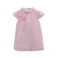 thumbnail image 1 of YOUSNH Robe Rétro Cheongsam à Manches Courtes pour Filles Rose 4-6 Ans, 1 of 9