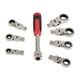 thumbnail image 3 of Llave para tubos, llave de trinquete de 8 piezas Llave de cabeza flexible de 180° Llave de trinquete Solución innovadora, 3 of 8