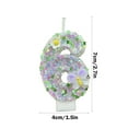 thumbnail image 3 of YIMWNYI Digital Birthday Candle Cake Decoration, Multicolor Number Candles, Wax Birthday Party Candle, Floral Design Birthday Candles, Celebration Cake Accessories, Decorative Wax Candles, 3 of 6