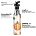 thumbnail image 3 of Yayeee 20oz Insulated Water Bottle Double Wall Stainless Steel with Flip Straw Lid, Pumpkins Pattern, 3 of 7