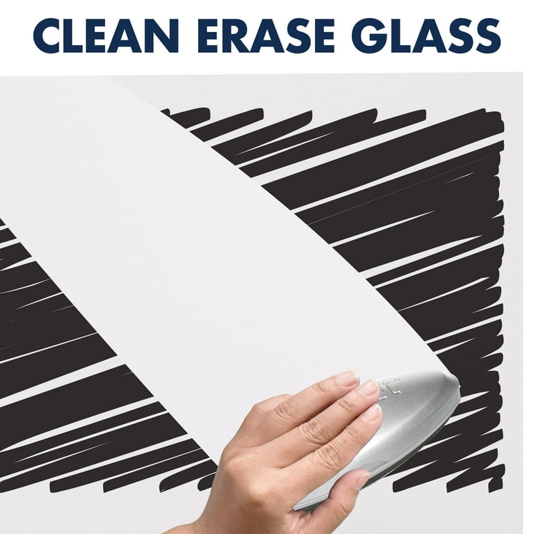InvisaMount Magnetic Glass Marker Board, 74 x 42, White Surface InvisaMount Magnetic Glass Marker Board, 74 x 42, White Surface