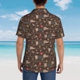 thumbnail image 6 of Daiia Dachshund Dog Puppy Hawaiian Shirt for Men Gentle Cotton Regular Short Sleeve Casual-3X-Large, 6 of 9