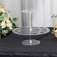 thumbnail image 6 of Efavormart 2 Tier 24-Slot Clear Acrylic Ice Cream Cone Holder, 12" Waffle Cone Holder Food Display Stand, 6 of 11