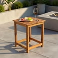 thumbnail image 2 of Vermont Modern Acacia Wood Outdoor Patio Side Table in Oak, 2 of 4