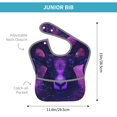 thumbnail image 4 of Kdxio Purple Starry Sky Antelope Bibs For Babies, Baby Bibs for Eating, Toddler Bibs, Waterproof Bibs, Feeding Bibs, for Toddlers, Boys, Girls, 4 of 8