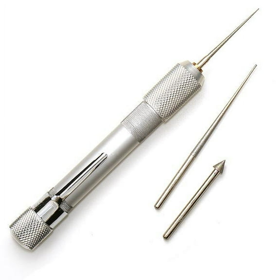 Economy Diamond Tip Bead Reamer - One Handle Three Tips (1 Set)