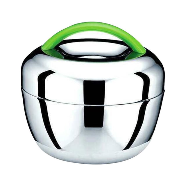 Matsuzay Fiambrera aislada con compartimiento Contenedor de alimentos Bento de doble capa con manija Estaño para la escuela al aire libre 1.0L Type2 NO2