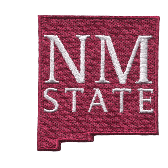 Official Licensed New Mexico State University 2. 25”W x 2. 5”H Hook Velcro Patch- Small (Not an Iron-on Patch)
