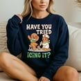 thumbnail image 4 of Gingerbread Have You Tried Icing It Christmas Nurse – T-Shirt, Hoodie & Sweatshirt – Holiday Healthcare Humor – Nurses &, 4 of 6