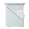 thumbnail image 7 of Aqua Spring Floral Queen Size Down Alternative Comforter, Lightweight Comforter Quilt Bedding Set with Pillow Shams Summer Botanical Watercolor All Seasons Bed Comforter Duvet Insert 90"x96", 7 of 7