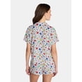 thumbnail image 2 of Pride Women's Knit Notch Collar Top and Shorts Pajama Set from Way to Celebrate, 2-Piece, Sizes XS-3X, 2 of 4