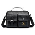 thumbnail image 1 of Men Leather Cross Body Messenger Bag Shoulder Handbag Travel Work Business Bag, 1 of 2
