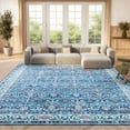thumbnail image 3 of SAFAVIEH Brentwood Gillian Floral Area Rug, Navy/Red, 5'3" x 7'6", 3 of 13