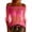 Hot Pink, variant on Off the Shoulder Sheer Tops for Women Dressy Casual Mesh See Through Puff Short Sleeve Chiffon Blouse Loose Fit Beach Vacation Ruffle Tshirt Pink L