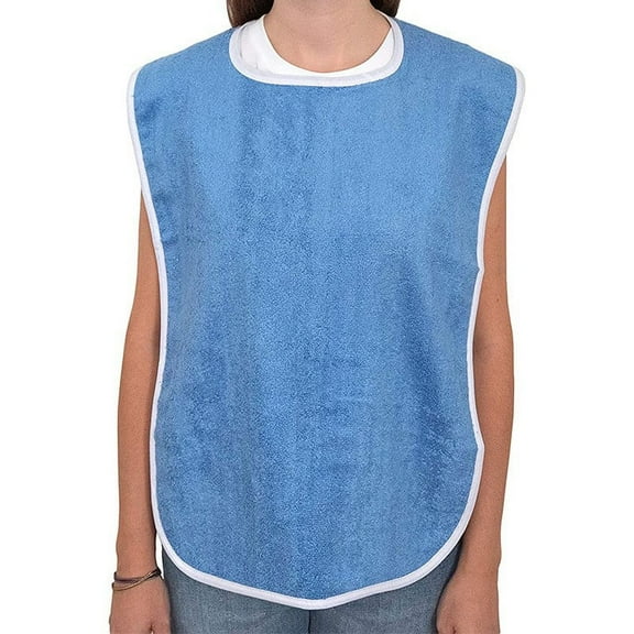 KALLORY Eating Bib Adults Special Needs Individuals Face Washing 1Pack 30X18X0.12In