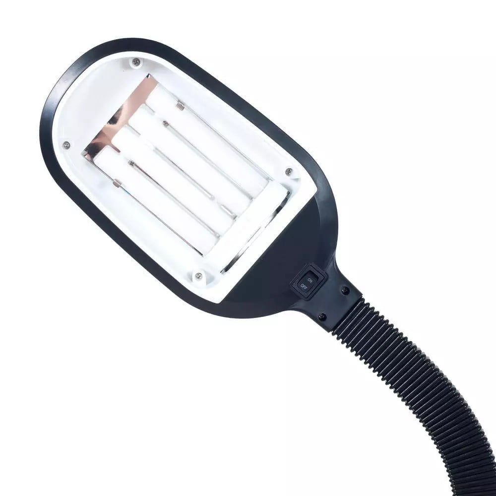 NEW Full Spectrum Daylight Floor Lamp 54 inch Black with adjustable Neck with Xtra Bulb