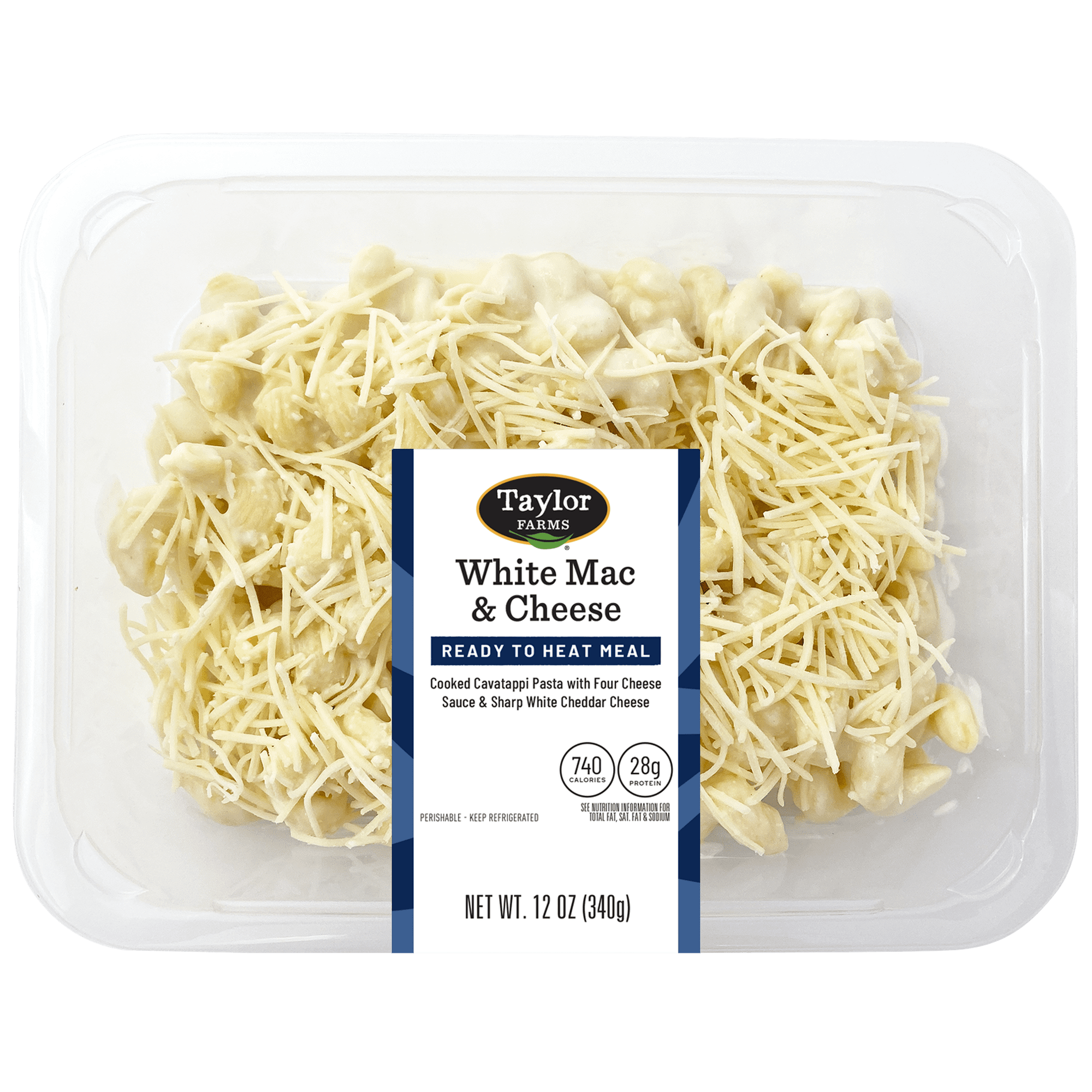 Taylor Farms Mac and Cheese, Microwave Ready, 12.0 oz (Prepared Meal, Fresh)