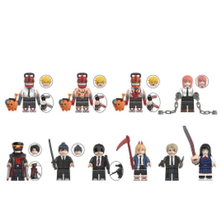 8 Pcs Action Figures Building Blocks Toys Set, Collectible 1.77 Inchs Minifigures Building Kits Awesome Gift for Kids Fans of the Character Building Toys