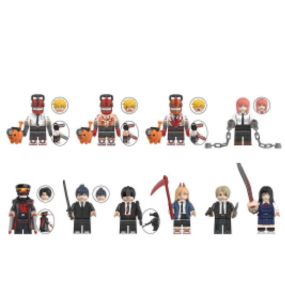 8 Pcs Action Figures Building Blocks Toys Set, Collectible 1.77 Inchs Minifigures Building Kits Awesome Gift for Kids Fans of the Character Building Toys