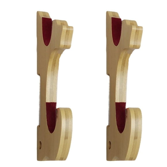QualitChoice 2pack/lot Wall-Mounted Solid Wood Organize Multiple Easy Installation Home Wall-Mounted Gun Storage Rack type+5