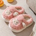thumbnail image 2 of NIEWTR Toddler Slippers Boys Girls Little Kids House Shoes Warm Slipper Bedroom Home Indoor Winter Non-slip Sole Cute Soft Plush Memory Foam Children's Truck Slippers(A-Pink,9.5), 2 of 9